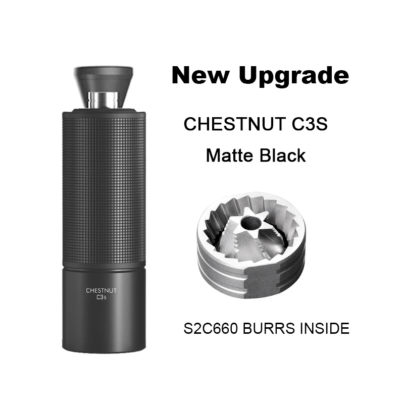 TIMEMORE Kastanje C3S / C3ESP Handmatige koffiemolen Upgrade Volledig metalen behuizing en antislipontwerp Draagbare molen S2C Burr Inside - afbeelding 1