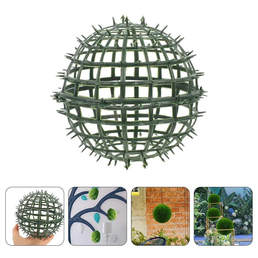 

3pcs Artificial Topiary Ball Support Cage Plastic Plant Frame Rack For Flower Arrangement Garden Wedding Decor Grass Ball Frame
