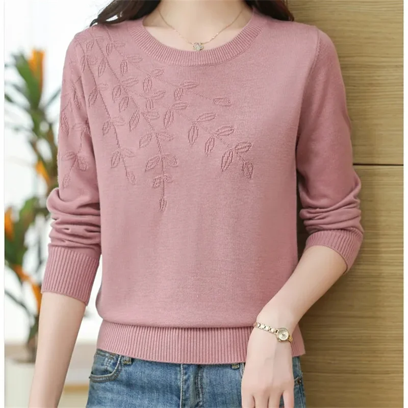 2024 Women Sweater O-neck Autumn Winter Basic Pullover Warm Casual Pulls Jumpers Korean FashionSpring Knitwear Bottoming Shirt