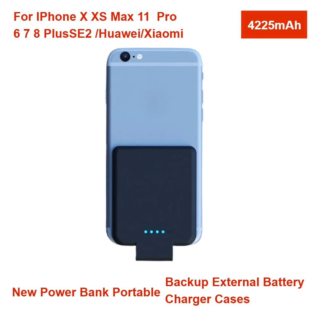 

For IPhone X XS Max 11 Pro 6 7 8 Plus SE2 /Huawei/Xiaomi New Power Bank Portable Backup External Battery Charger Cases