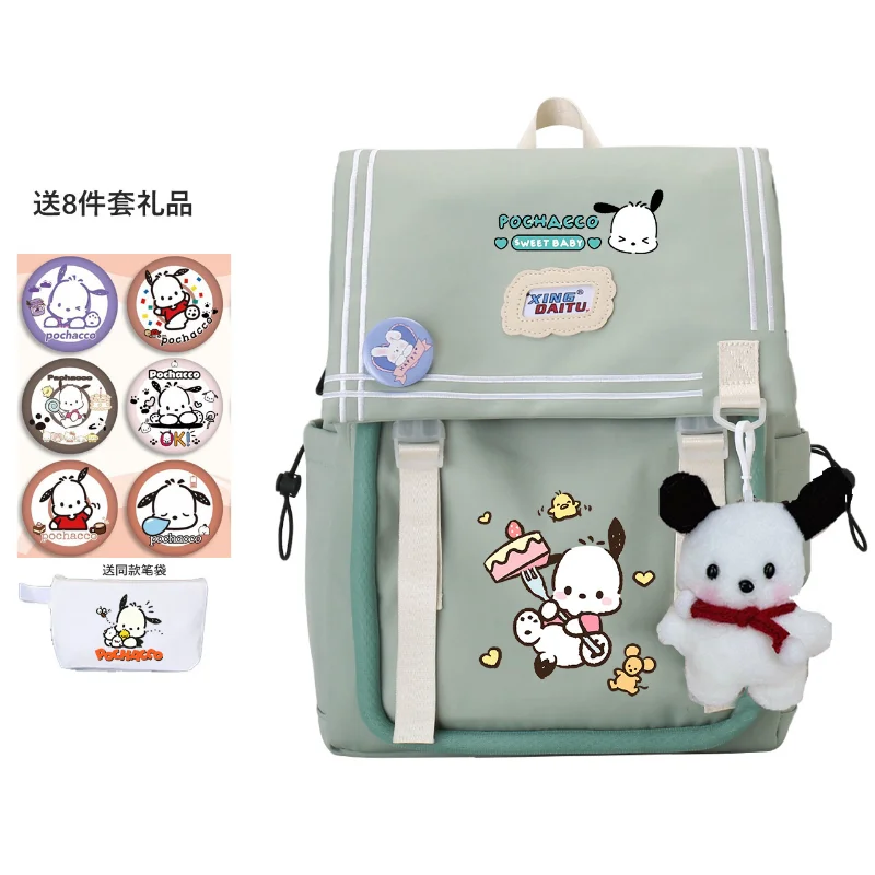 Sanrio Pacha dog new schoolbag college girl cute large capacity load reduction high value cartoon animation backpack