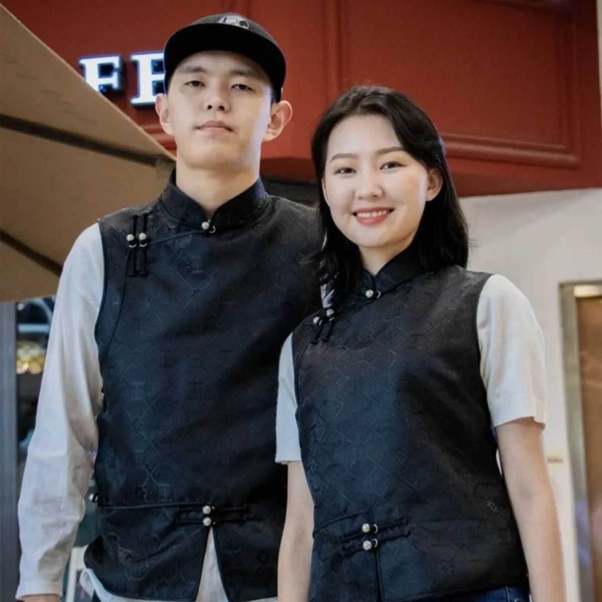 

Ретро-этнический жилет для пар с воротником-стойкой, модная верхняя одежда, молодежный тренд, осенний сезон, производство Китай