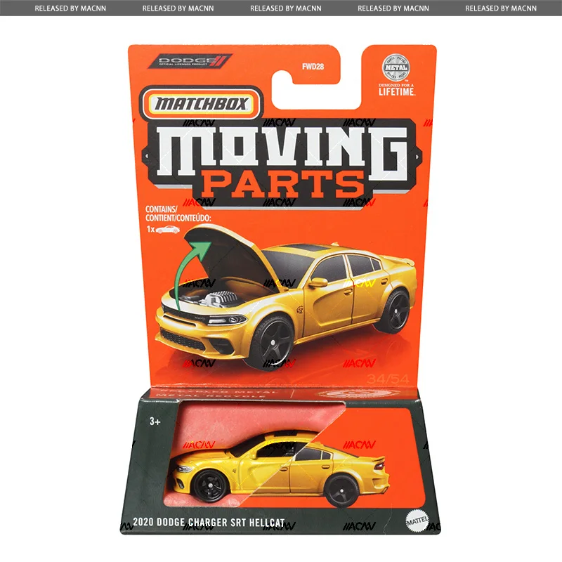 Original Matchbox Car Moving Parts 1:64 Boys Toys Diecast Ford Mustang Convertible Mitsubishi Lancer Porsche Ford Dodge Charger