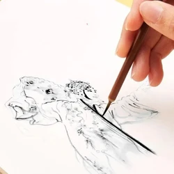 Super Fine Weasel Hair Calligraphy Brush Chinese Painting Watercolor Line Drawing Brush Wolf Hair Artistic Oil Painting Brush