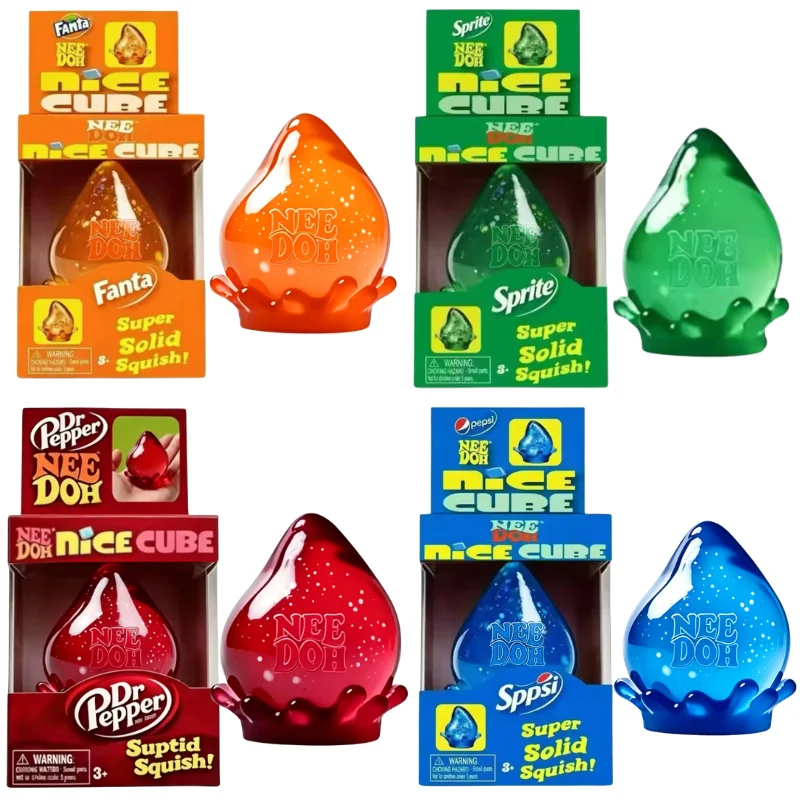 Neuer Needoh Dreamy Water Drop Marmorierter Würfel Zuckerwatte-Quetschspielzeug Weiches Squeeze-Spielzeug zur Angstlinderung Fidget-Spielzeug für Erwachsene Überraschungsgeschenk