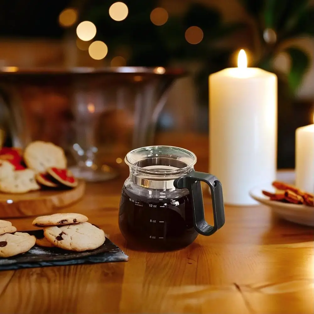 

1/2 шт. стеклянный кофейник большой емкости 16 унций ручной кофейник стеклянный кофейник кружка моющаяся машина для удержания чая Accesso G9I8