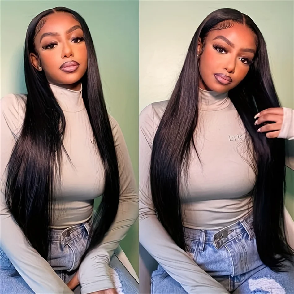 

Парик женский фронтальный прямой, 30/34 дюйма, 100% Реми, 13x4