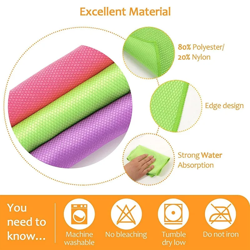 2Pcs Car Fish Scale Grid Wipe Glass Windows Cleaning Towel Microfiber Lint free Towels Auto Mirrors Cleaning Cloths 30cm