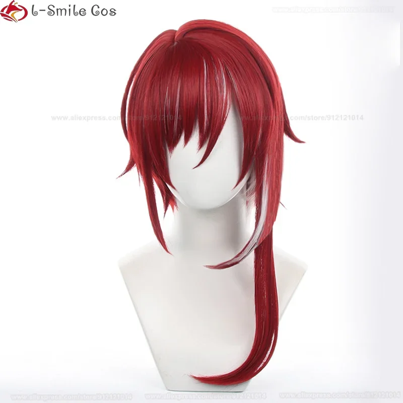 Game ES Ensemble Stars Sakasaki Natsume Cosplay Wig Short Red Heat Resistant Hair Halloween Party Anime Cosplay Wigs + Wig Cap