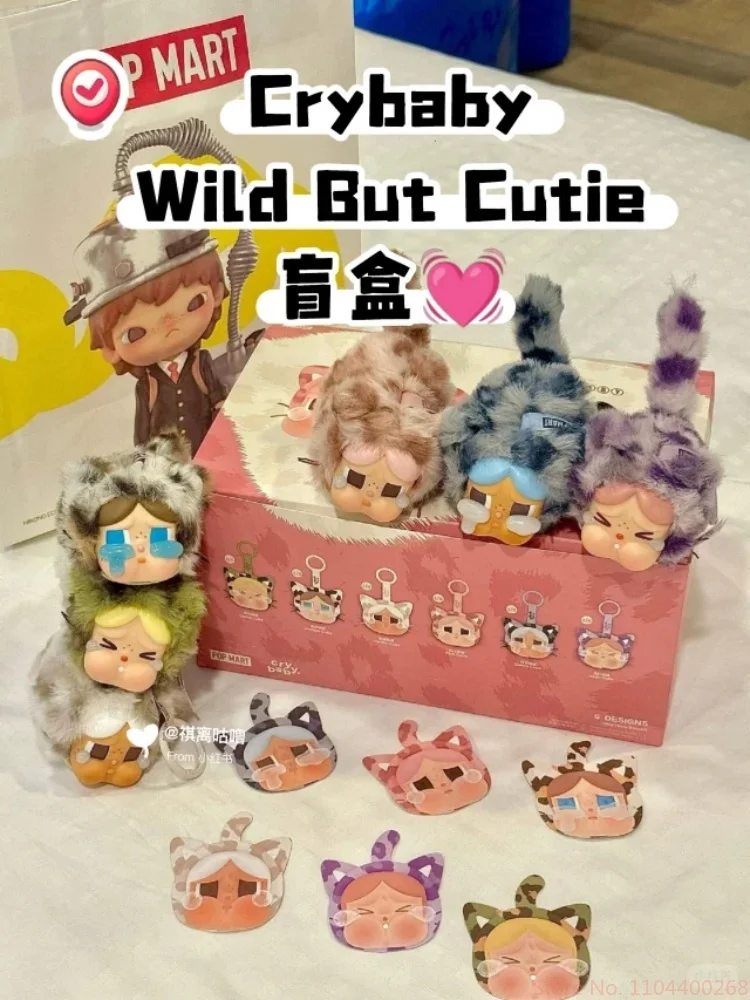 Genuine Pop Mart Crybaby Wild But Cutie Series Vinyl Blind Box Toys Kawaii Surprise Mystery Box Toys Gifts