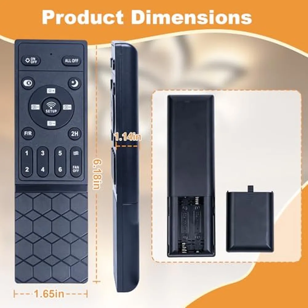 Inverter Controller Remote Replacement for Ceiling Fan Offering 6 Adjustable Settings and Convenient Timer Feature