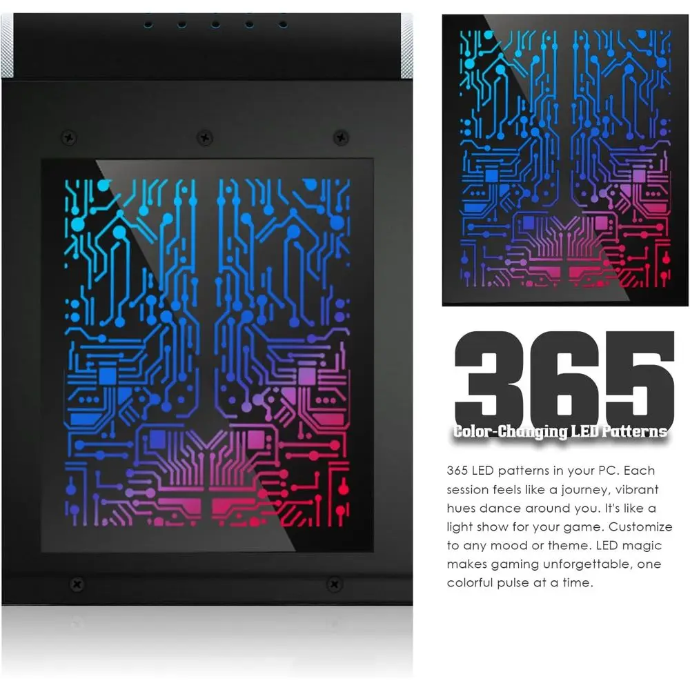 Mini PC Renovado com Intel Core i5, 32GB de RAM, 1TB SSD, Tela Curva de 27 Polegadas, Acessórios RGB, Webcam, Windows 11 Pro