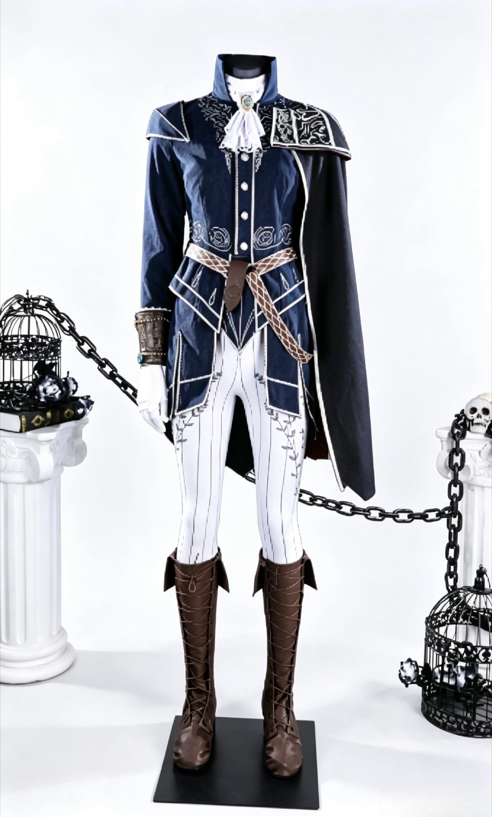 

Lady Reign Outfit Dark Skin Gown Elden Game Cosplay Costume Full Set Night Style for Women Halloween Comic Con Role Play Anime