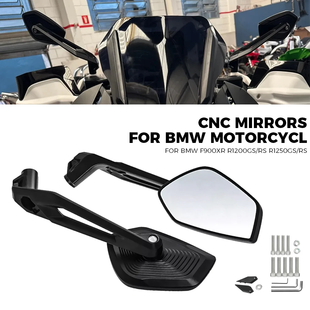 Espelho retrovisor cnc para bmw r 1250 gs r1200gs r1300gs lc adv aventura motocicleta novo f850gs acessórios espelho retrovisor lateral