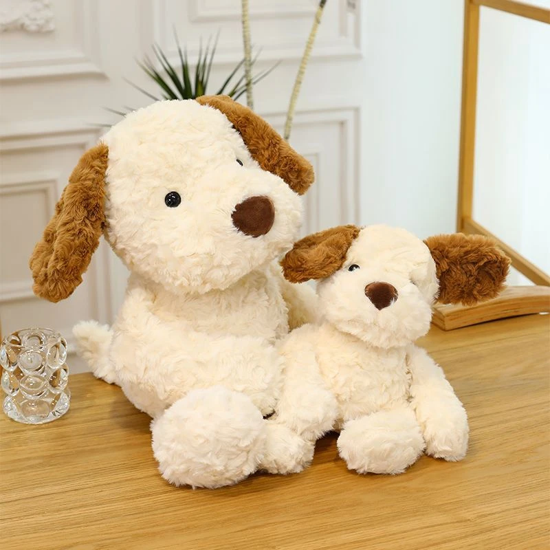 30 cm schattig en zinbaar puppy knuffel superzacht bruine oren rustgevend kussen puppy pop verjaardag en festival cadeau voor kind