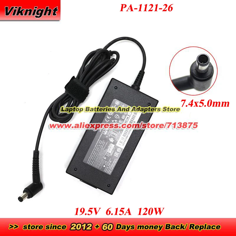 

Genuine For LITEON PA-1121-26 AC Adapter 19.5V 6.15A 120W Charger for Thunderobot 911 with 7.4x5.0mm Tip