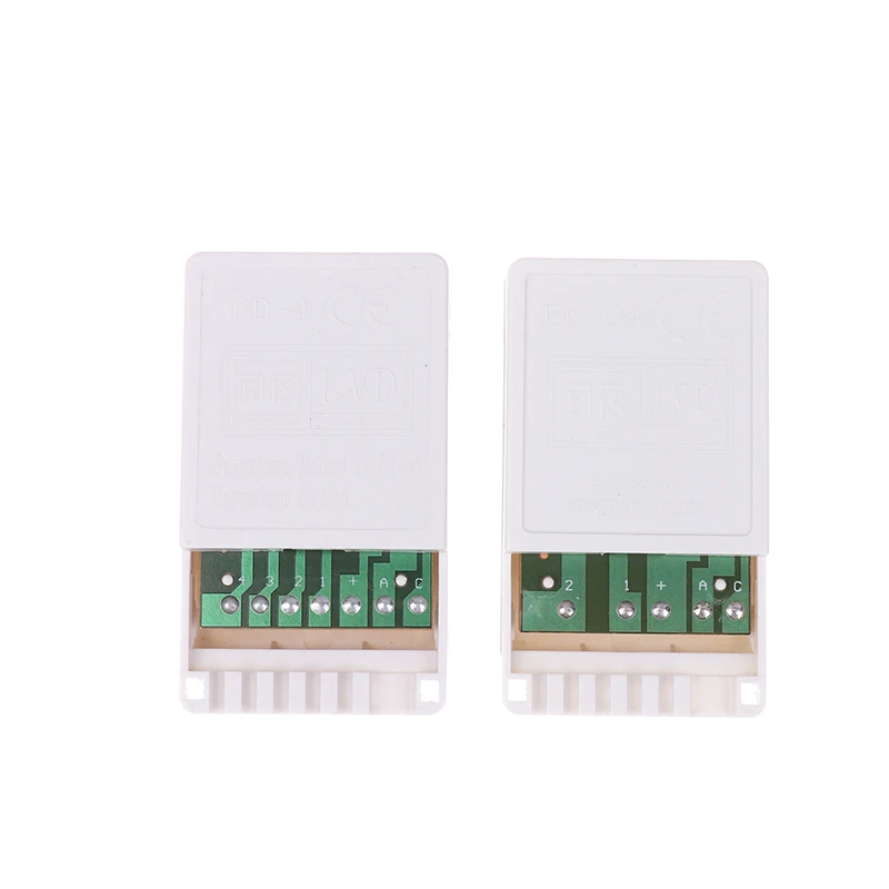 LED String Dimmer EK-04 2/4-Way 8 Function Knob/Solder-Free Type Push Button Type Light Adjustment Controller