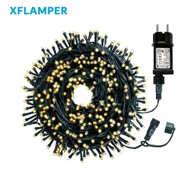 Guirxiété Lumineuse Extérieure Connectable, Décoration de Noël pour la Maison, ix, Mariage, Jardin, 50m, 500LED, Dégradé, IP65, Étanche