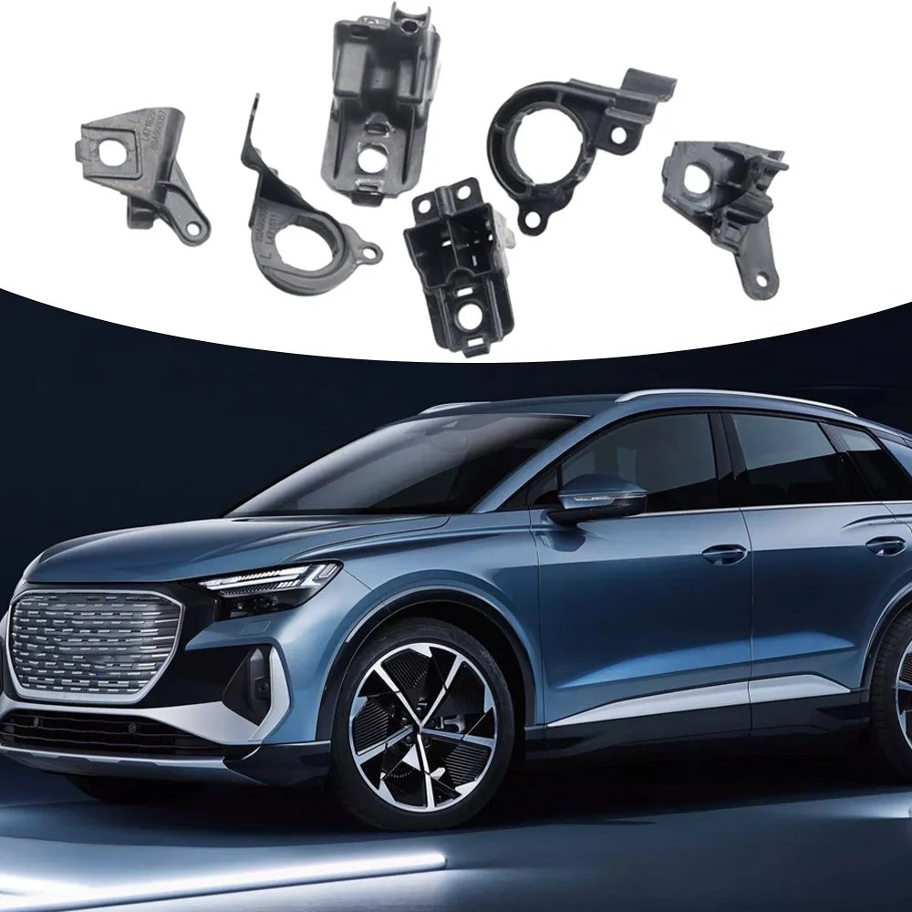

Для Audi Q4 2021 2022 2023 2024 автомобильный левый и правый передний бампер, кронштейн для ремонта фар, аксессуары 89A998057 89A998058