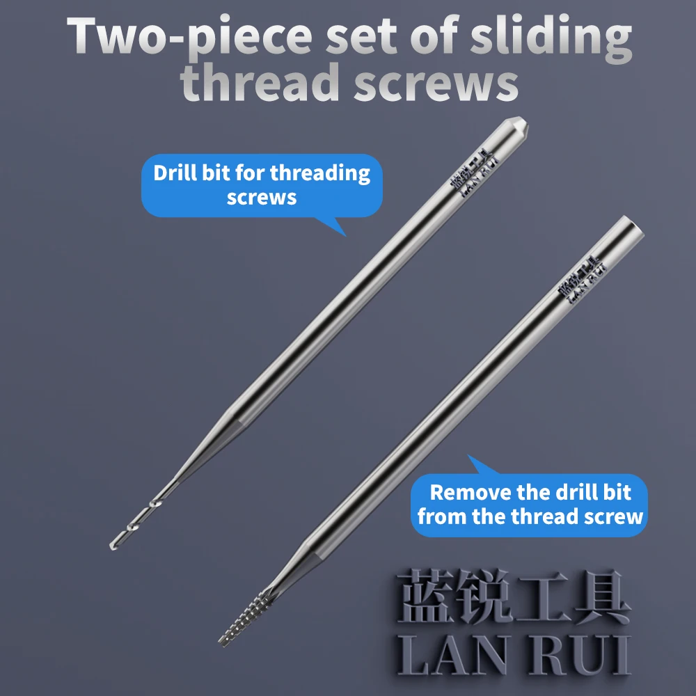 LANRUI U8S سبيكة ثقب انزلاق مثقاب الخشب لإصلاح الهاتف المحمول سبيكة ثقب انزلاق مثقاب الخشب إزالة أداة استخراج