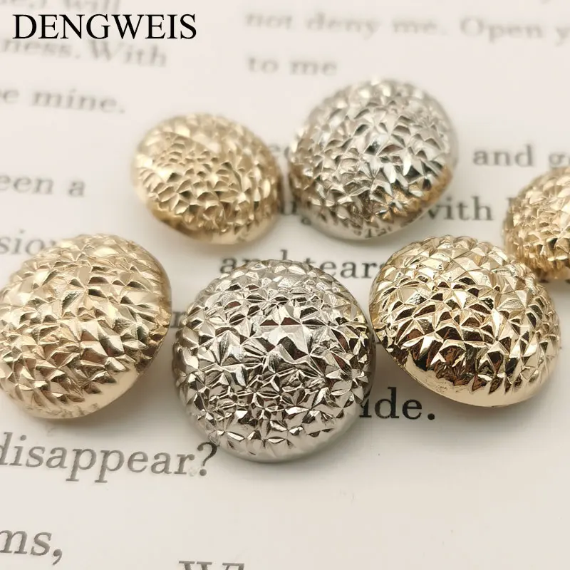 15-23mm Luxury Gold Metal Buttons Coat Jacket Shirt Cuff Sewing Accessories DIY Craft Supplies Designer Style Fashion Buttons