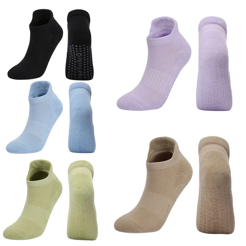 

Women Sport Non Slip Yoga Socks with Grips for Pilates, Ballet, Barre, Barefoot, Hospital Anti Skid Fitness Exercise Socks