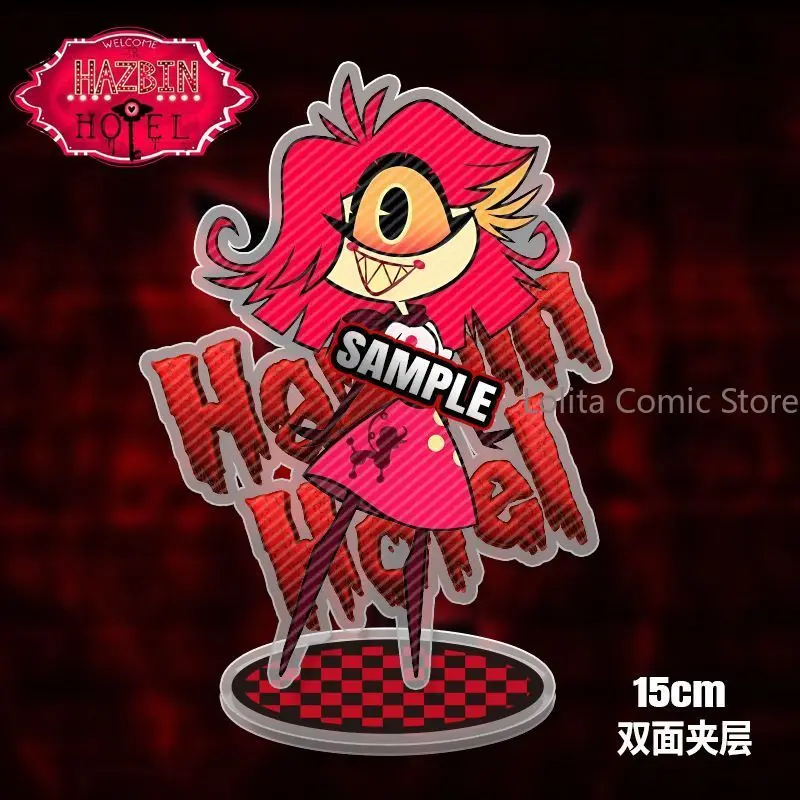 Anime Hazbin Hotel Husk Pentious Acrylic Standee Cute Ornament Acrylic Block Desk Display stand Cosplay photo Props fan gift - view 2