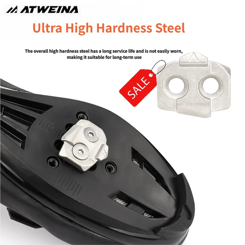 

Замок-плита для велосипеда ATWEINA, замок для обуви для горного велосипеда, замок-плита из нержавеющей стали, крепление на винтах, прочное, не легко отсоединить.