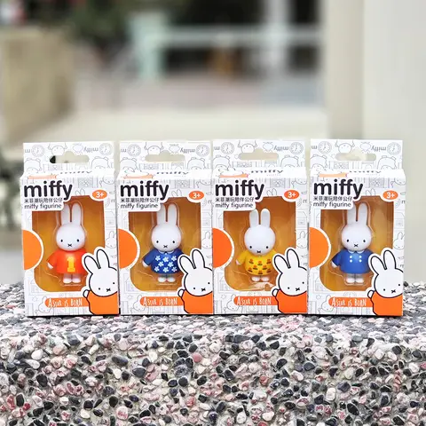 Kawaii Miffy Original Söt Skrivbordsprydnad Tecknad Kanin Plast Sänghuvuddekoration Docka Flicka Festivalpresent 10 best sales Miffy Nattlampa - №3