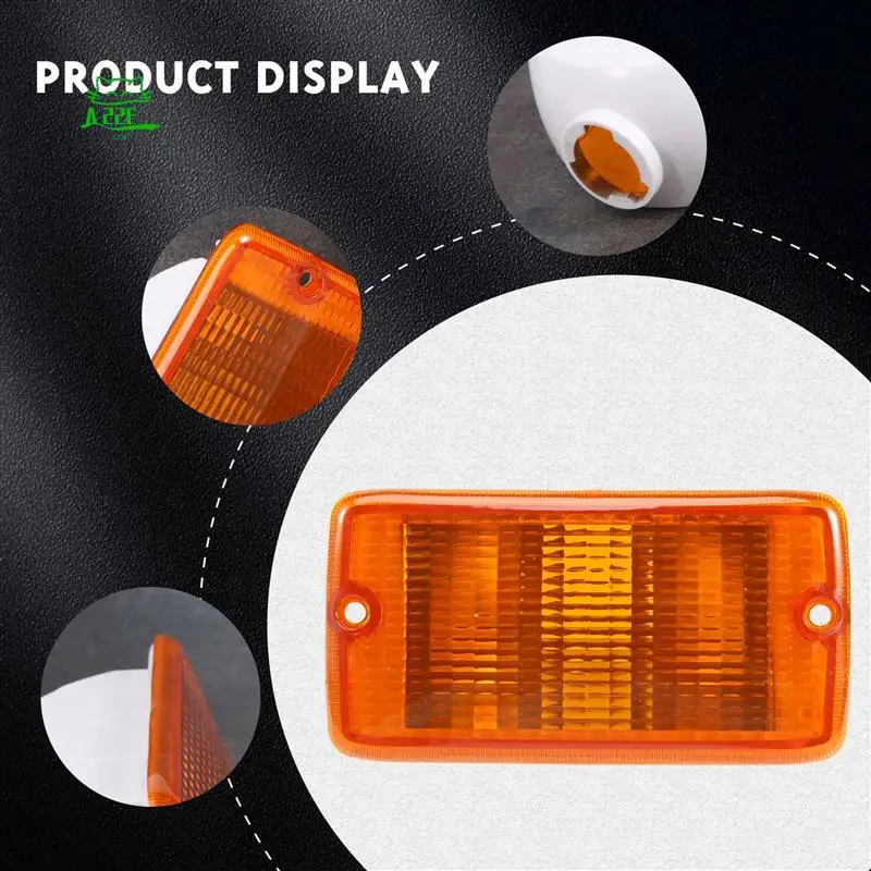 

A22E-2Pcs Turn Signal Light For 2001-2006 Jeep Wrangler (TJ) Plastic Lens LH & RH 55156488AB 55156489AB