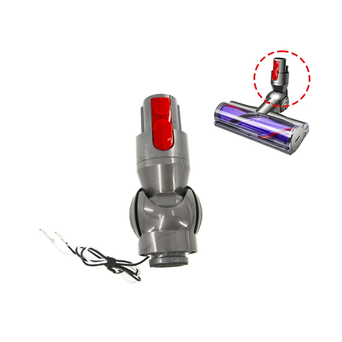 Tête de connexion pour aspirateur Dyson V8 V10, tête d'entraînement direct, brosse de sol, connecteur de remplacement