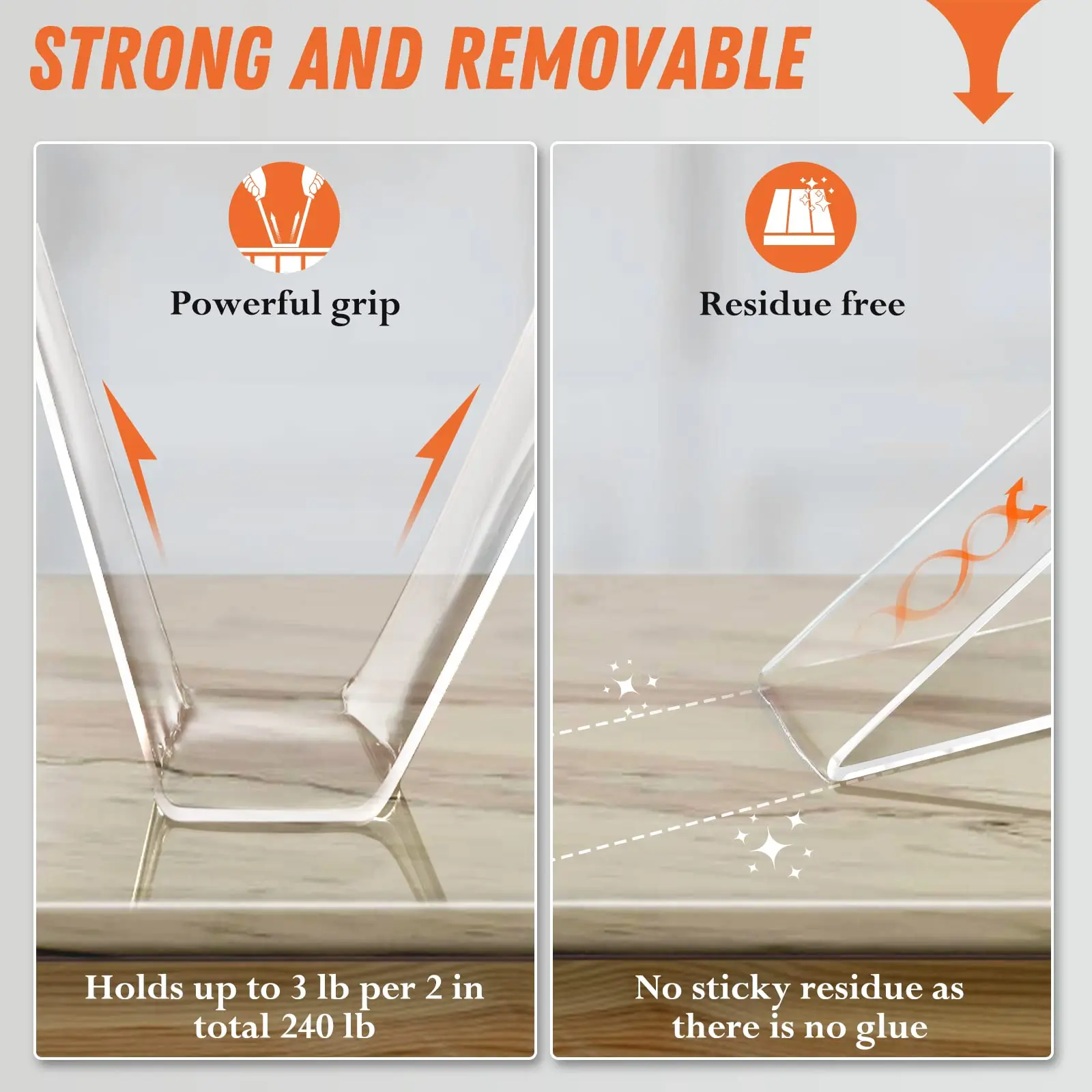 Nano Tape Extra Strong Double Sided Adhesive Transparent Waterproof Glue Heat-Resistant Traceless Reusable Double Face Tape view 2