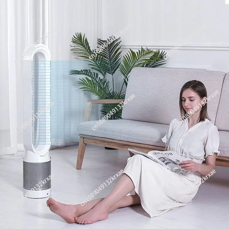 42 Inch New Leafless Fan Silent Home Desktop Floor  Remote Control Tower Fan  Air Purification Electric Fan 220V