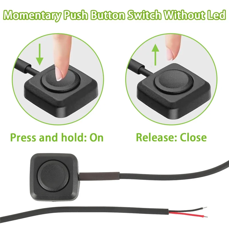 

ABUL-7Pcs Momentary Push Button On Off Switch 12V 24V Mini Button Switch For Car Horn, Industrial Control, Electronics Experimen