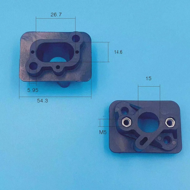 For 40-5 Garden machine, , carburetor, heat insulation block joint connection port, lawn mower, nylon throat pipe ldd