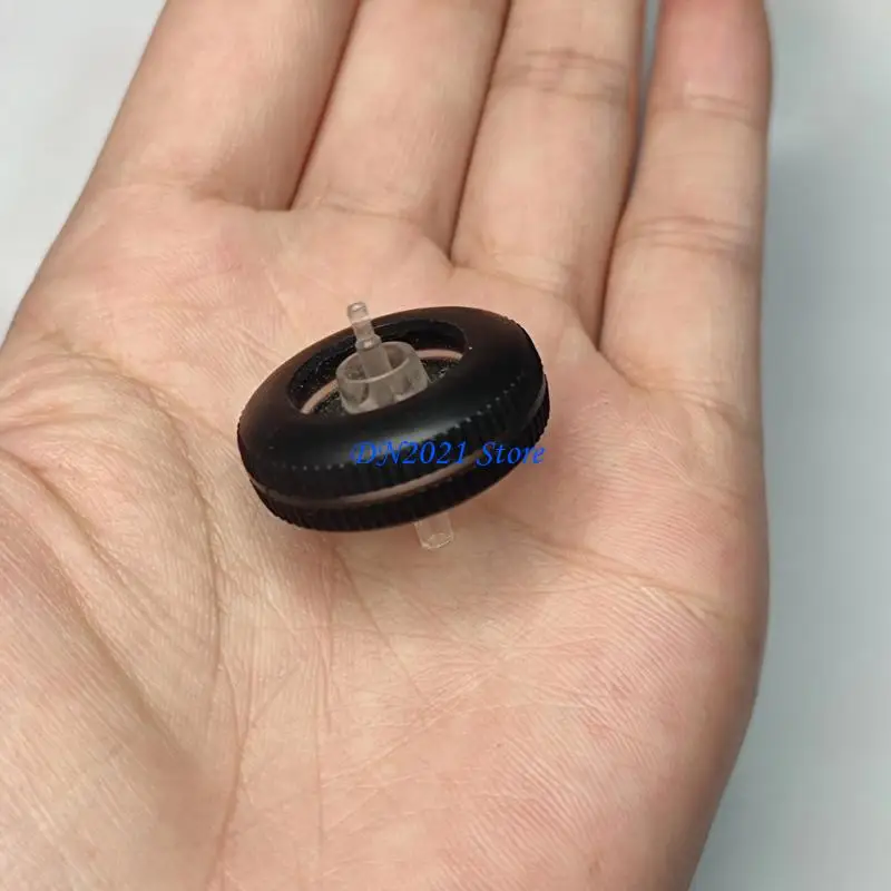 F3KE G603 Mouse Wheel Replacement Part, Textured Rubber Wheel for Mouse Repair and Worn Wheel Replacement, Plastic Inner