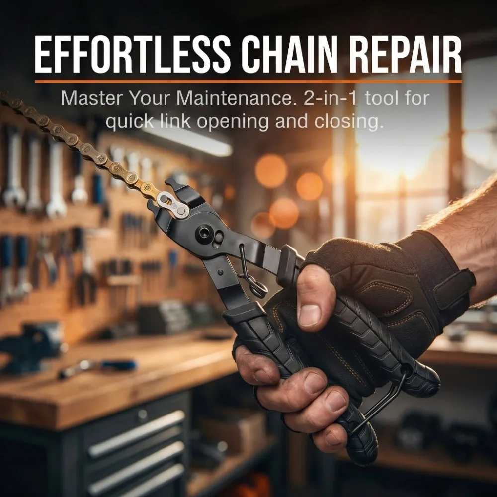 

3 Set 2-in-1 Bicycle Chain Pliers Two-Way Arc Carbon Steel Master Link Pliers Multi-Function Bike Chain Clamp Bicycle Repair