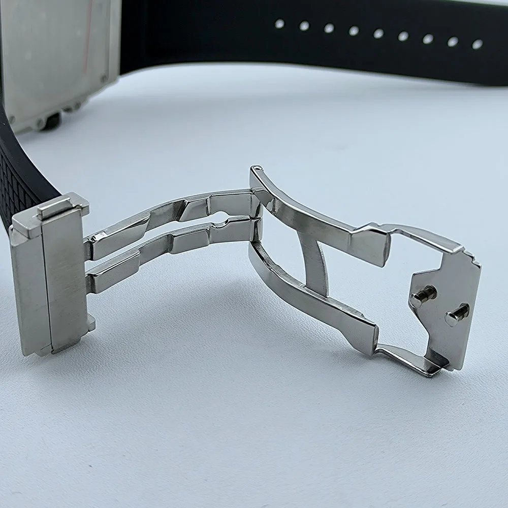 VK63 Quartz movement chronograph  Watch Square watch Green Luminous Folding watch strap for Men's watch fit VK63 quartz movement