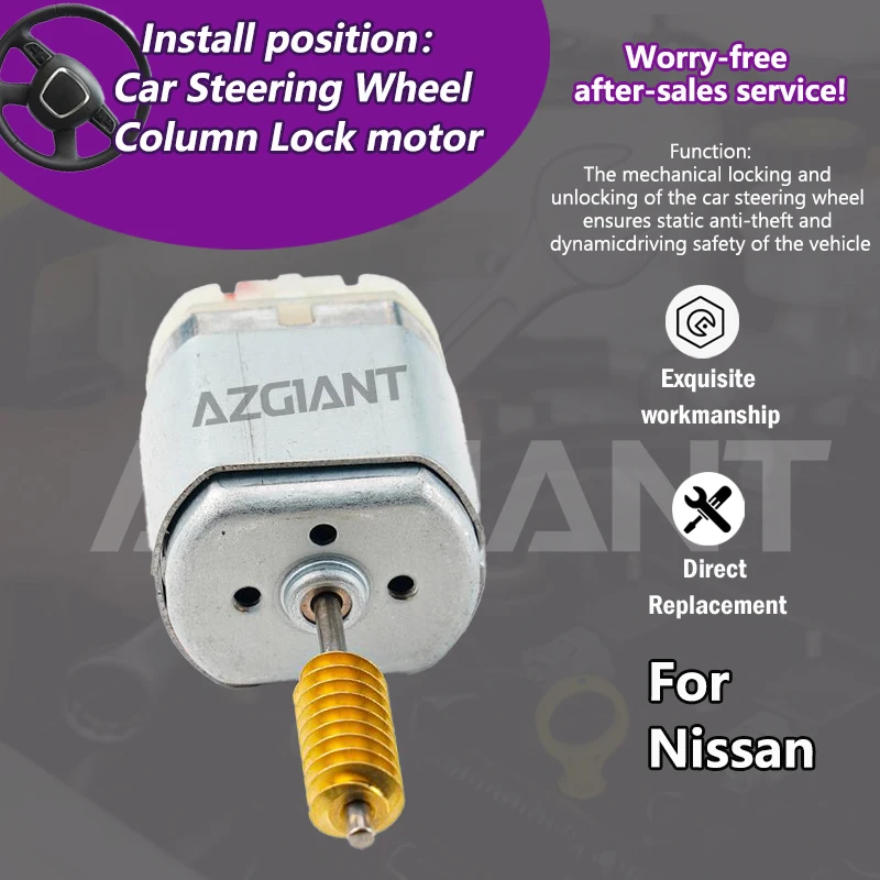 

AZGIANT 21300 об/мин для Nissan Qashqai J11 MK2/Pulsar C13 Mk3 2014-2020, автомобильный замок рулевой колонки зажигания, инструмент Plug and Play