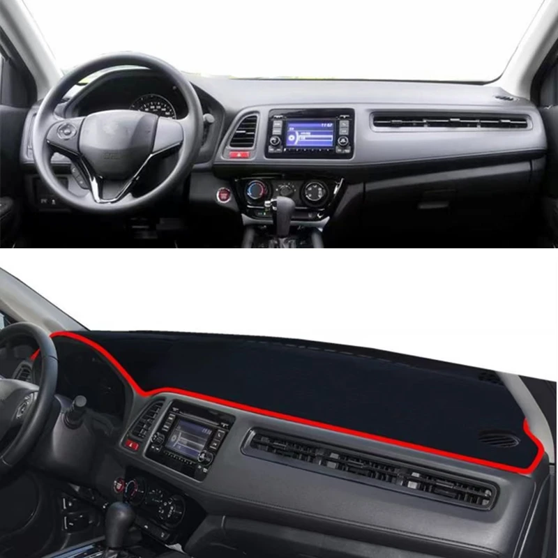 

Anti-UV Dashboard Cover Dashmat Mat Pad Sun Visor Instrument Carpet Protector For Honda Vezel HRV HR-V 2014-2019 Car Accessories