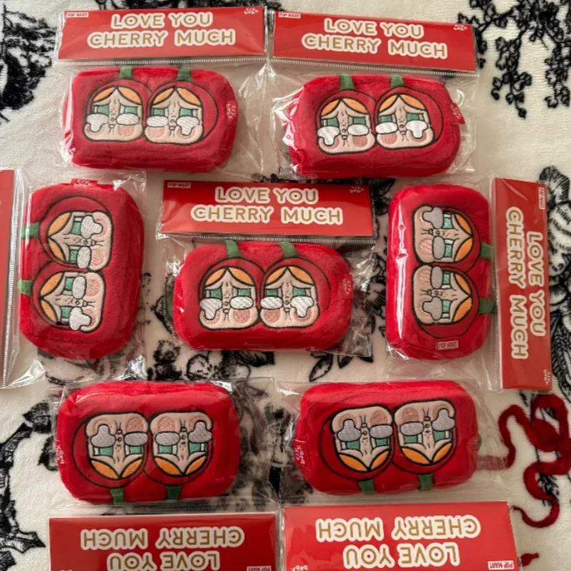 НОВАЯ POP MART CRYBABY LOVE YOU CHERRY MUCH Series Сумка для хранения Аниме Периферийные слепые коробки Домашний декор Орнамент Mystery Box Подарок