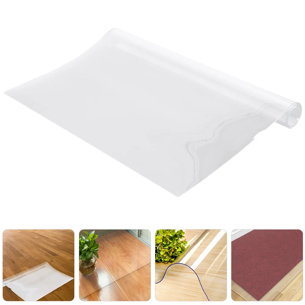 

Transparent Carpet Kitchen Mat Anti-Skid PVC Chair Mat Transparent Carpet Pad for Floor Protective Bathroom