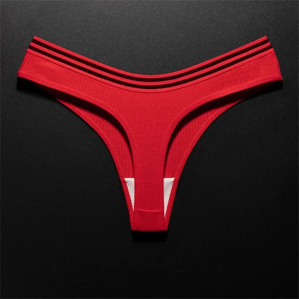 Sexy Temptation Seamless Thong Ladies Cotton G Srting Solid Color Low-Rise Threaded Lady Fitness Soft Underwear