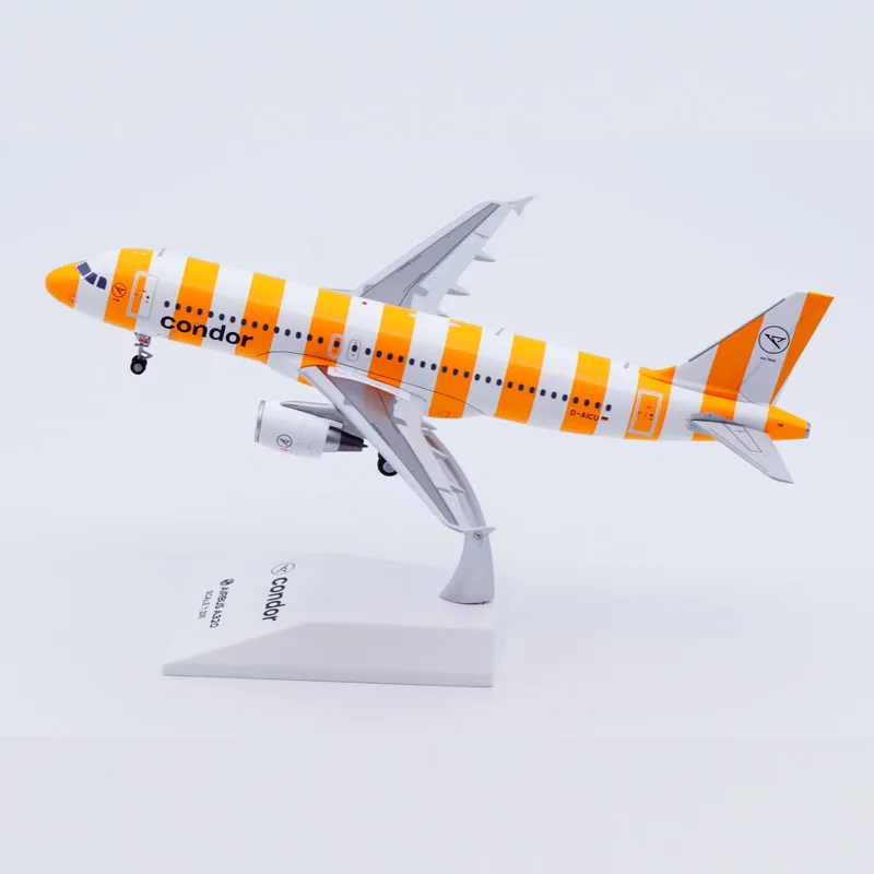 LH2413 Alloy Collectible Plane Gift JC Wings 1:200 Condor Airlines Airbus A320 Diecast Aircraft Jet Model D-AICU With Stand