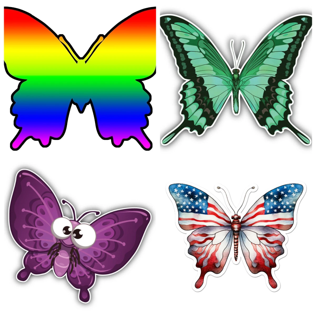 

Butterfly Vinyl Sticker for Laptop and Tumbler Accessories Waterproof Personality PVC Decal Car Bumper