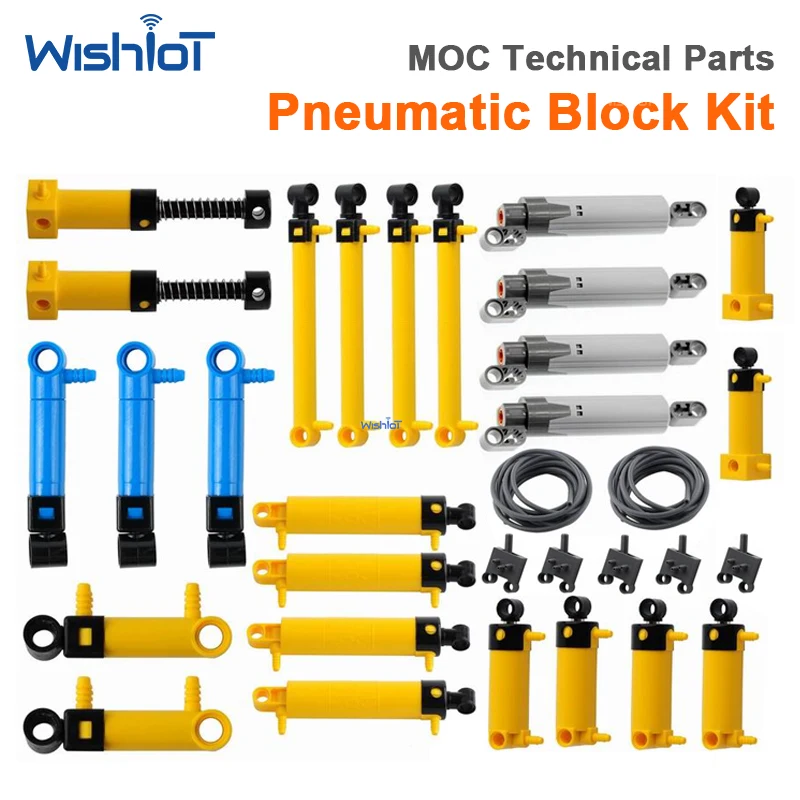 32pcs Technical Pneumatic Parts Barometer Air Tank Pump Hose Switch Mechanical Assembly Extension Component Piece Replacement