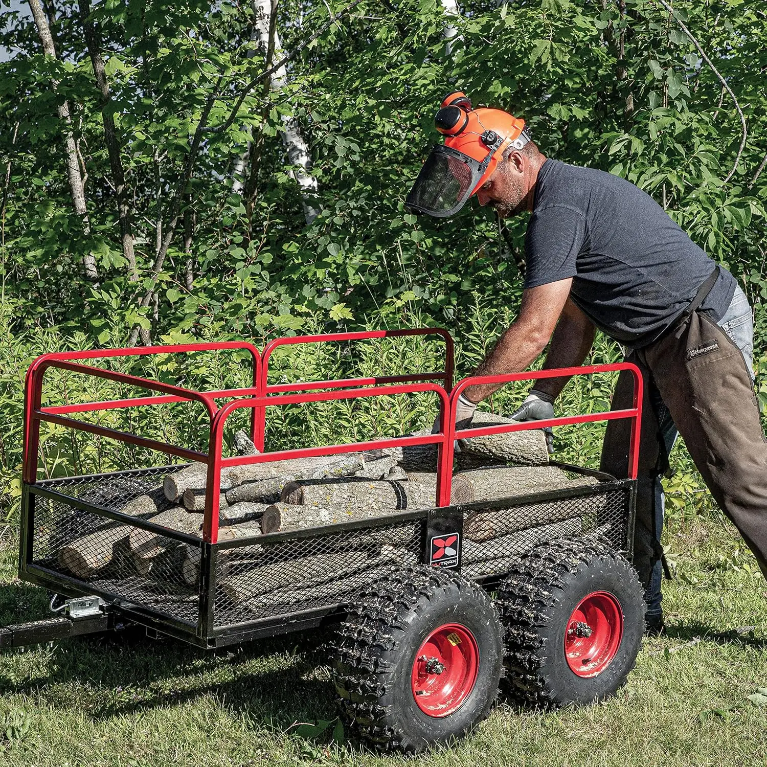 Trail Warrior X4-remolque de alta resistencia UTV/ATV, para uso todoterreno, 1.250 lb de capacidad, TX159