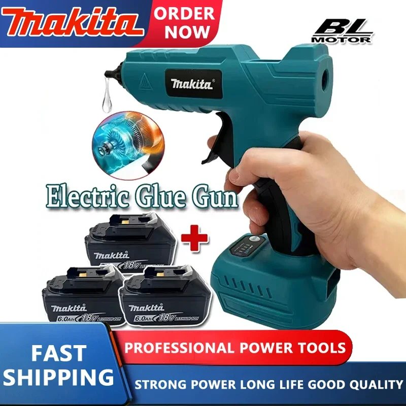 

Аккумуляторный электрический клеевой пистолет Makita 18В, пистолет для горячей сварки, для домашних поделок и DIY, для клеевых стержней 11 мм