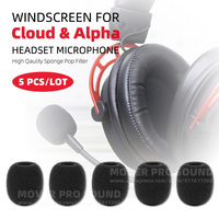 For HyperX Cloud Alpha S I II 1 2 Hyper X Headset Microphone Windscreen Foam Pop Filter Screen Sponge Earphone Mic Cover Shield