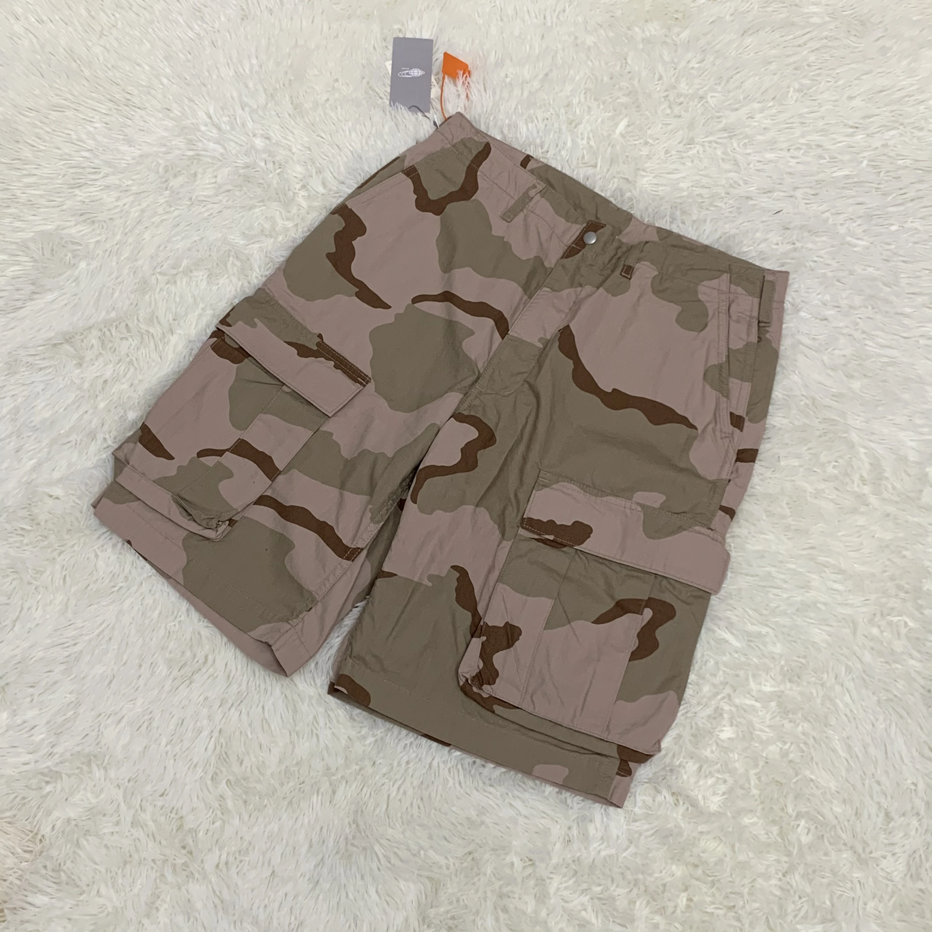  SSZ Desert Camouflage Corduroy Shorts Loose Workwear Trousers Large Size Casual Pants Straight Leg Long Pants